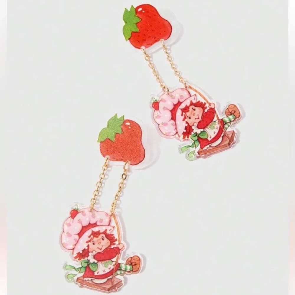 NWOT Strawberry Shortcake earrings - Picture 2 of 4